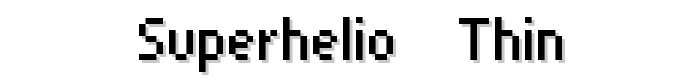 superhelio _thin font